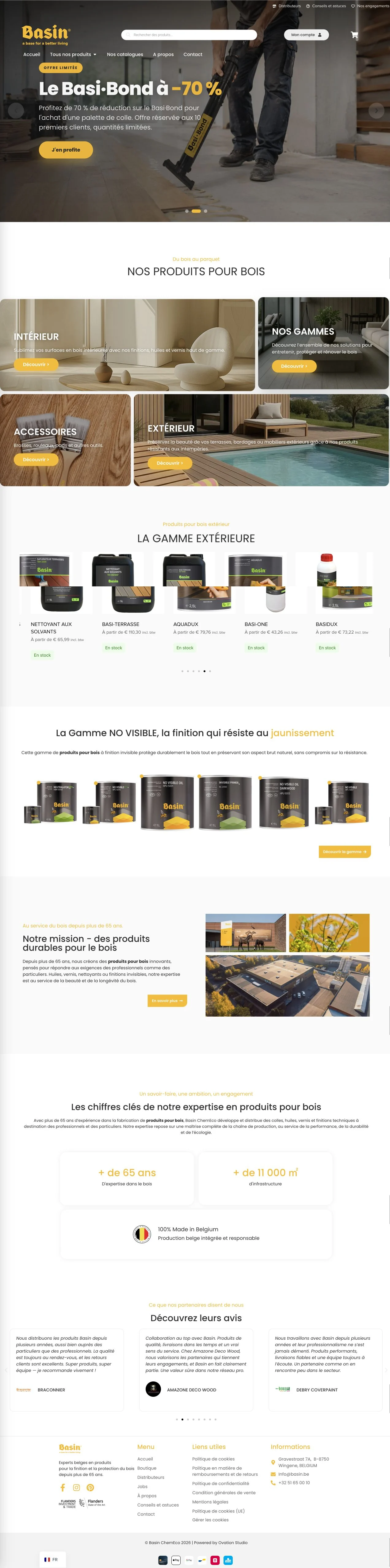 Capture intégrale du site Basin