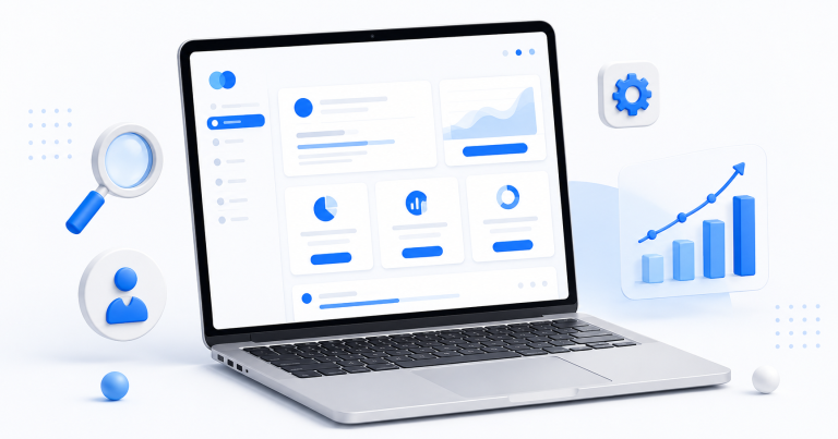 Site web professionnel et dashboard moderne
