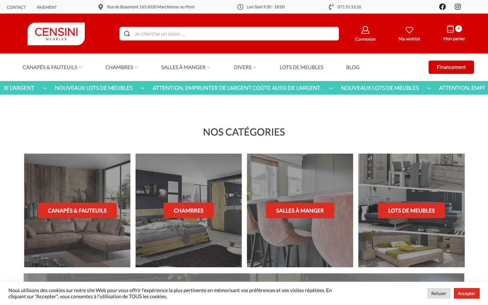 Censini Meubles — Desktop